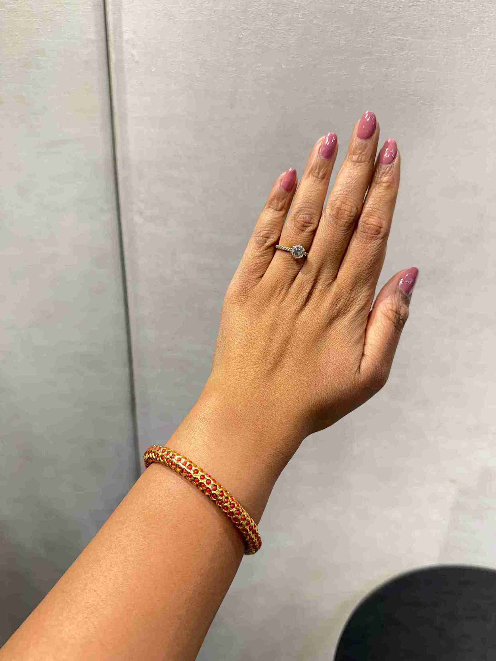 AARVI ORANGE BANGLE - Image 2