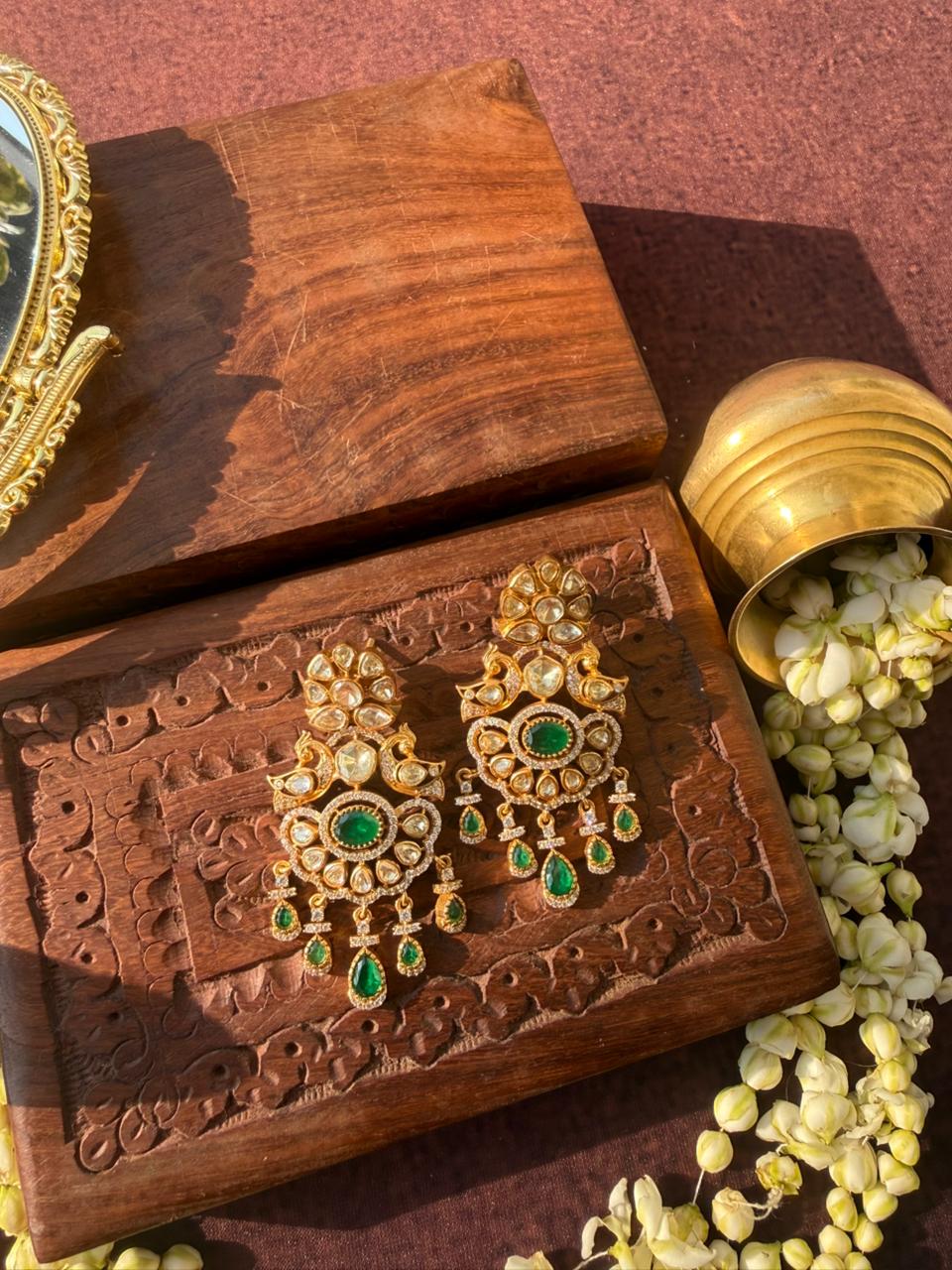 DAMINI MOISSANITE POLKI EARRING - Image 3