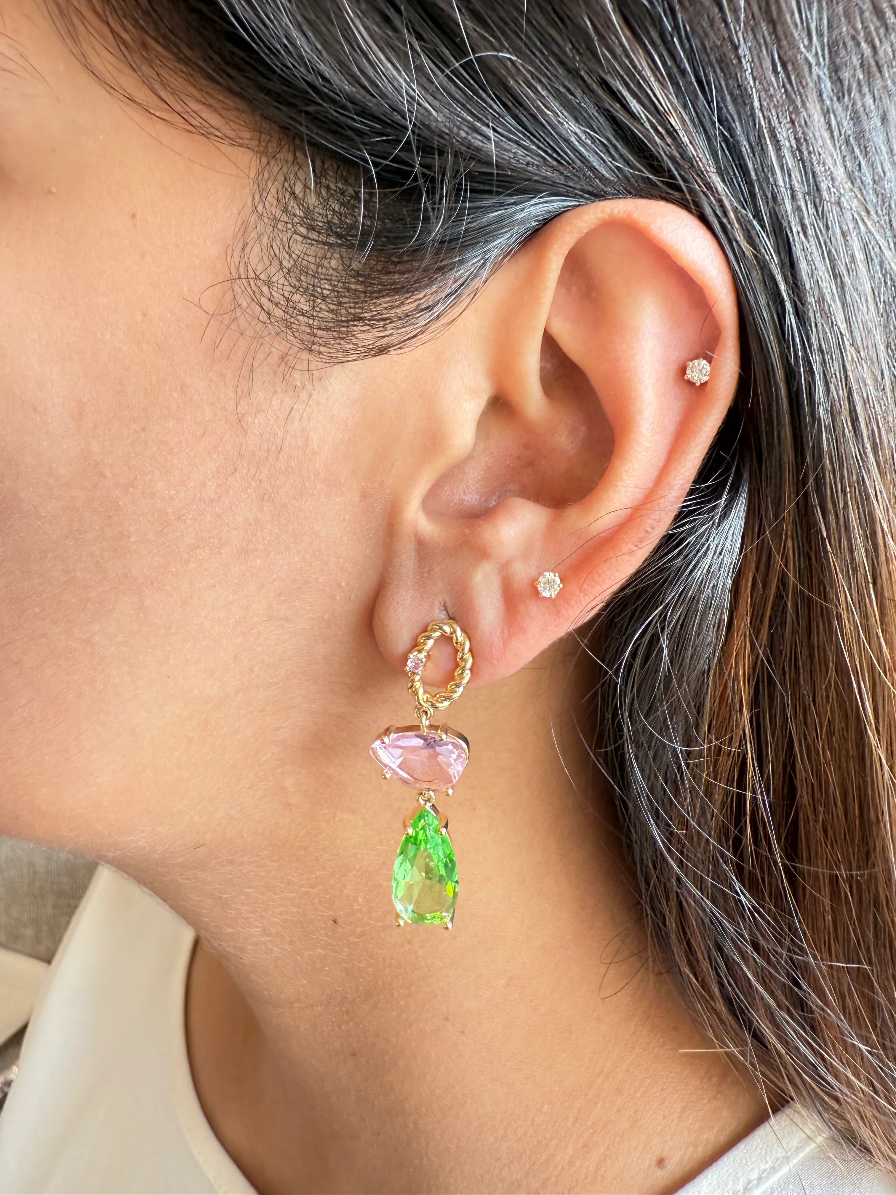 DARBY SWAROVSKI MISMATCH EARRING - Image 3