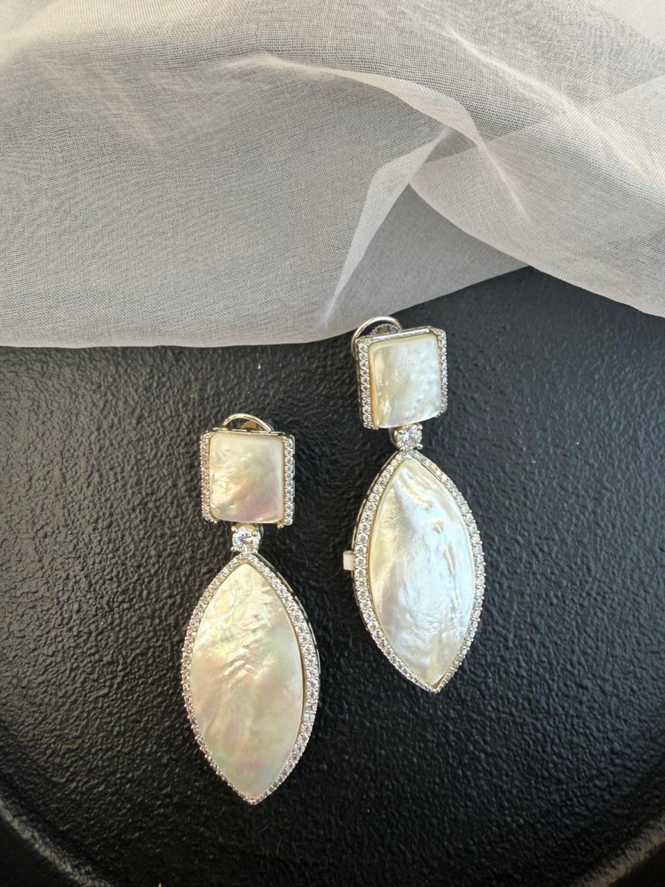 DROPADI MOTHER OF PEARL EARRING