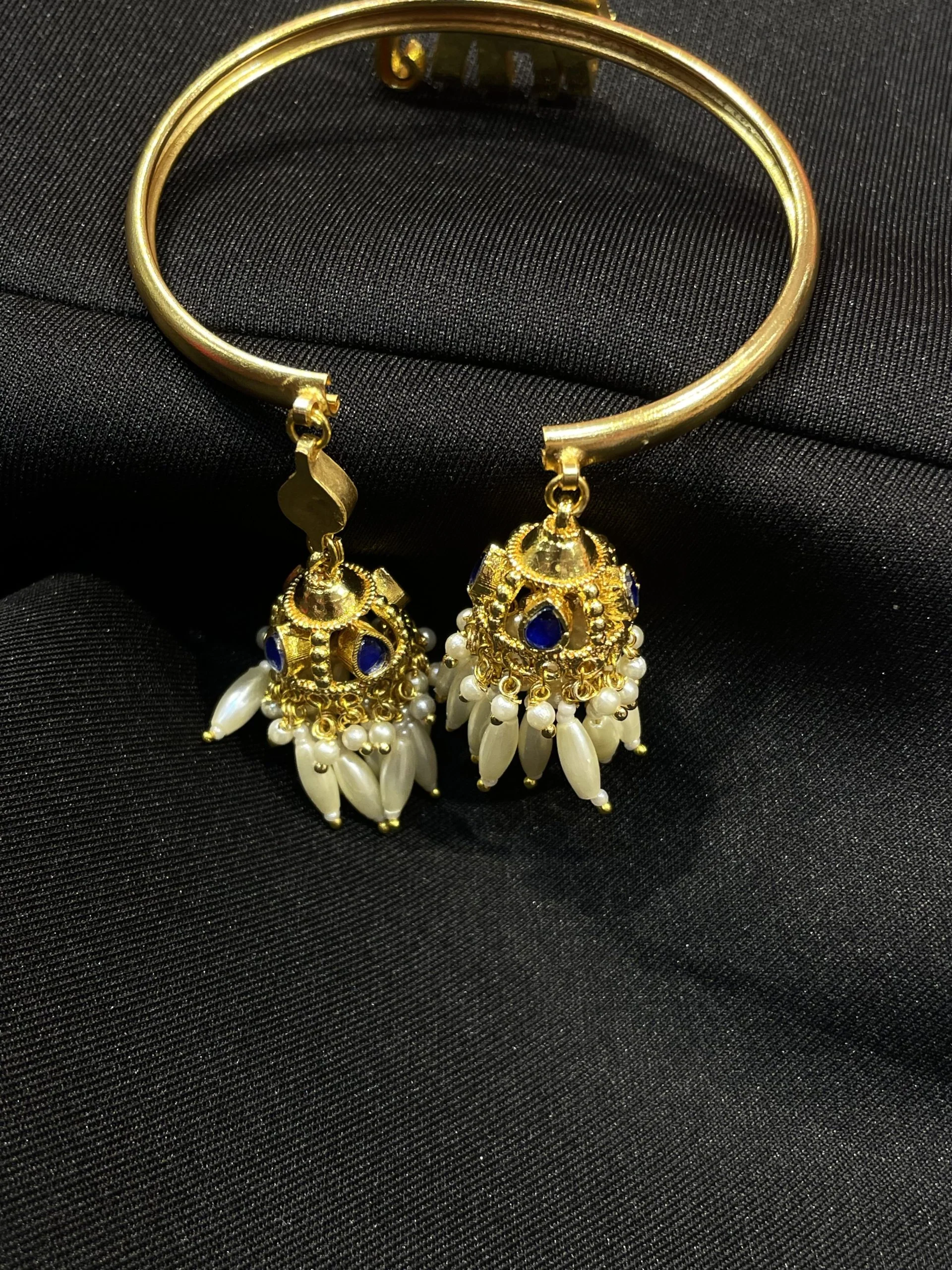 GAJAA BANGLE WITH HANGING JHUMKA - Image 4