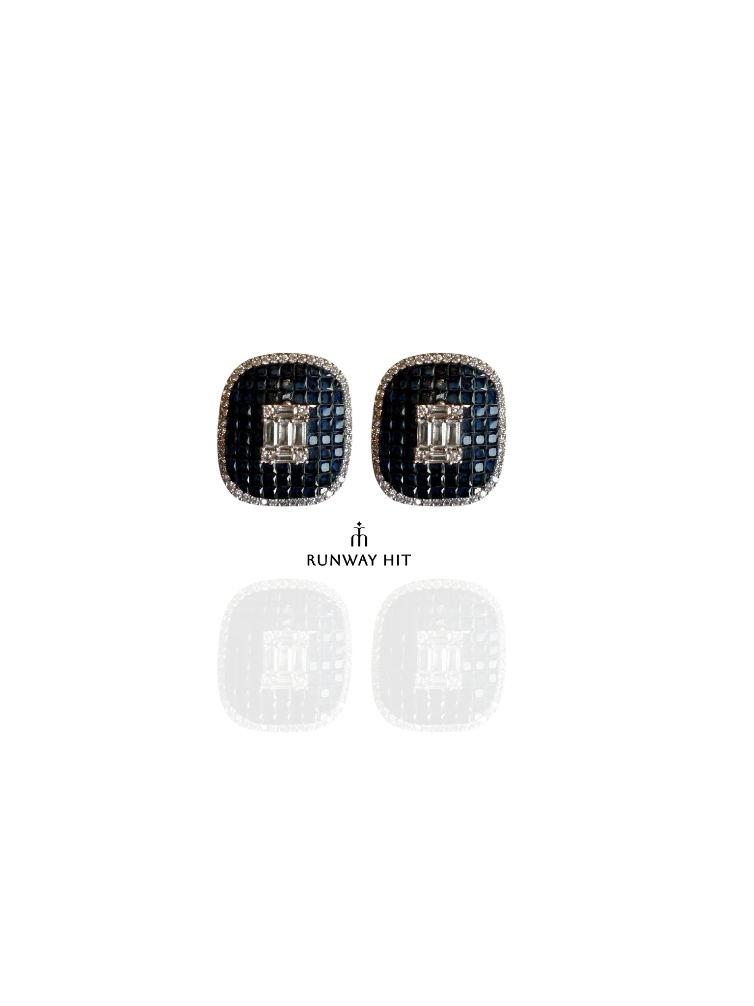 Amira Gemstone Earring (Blue) - Image 2