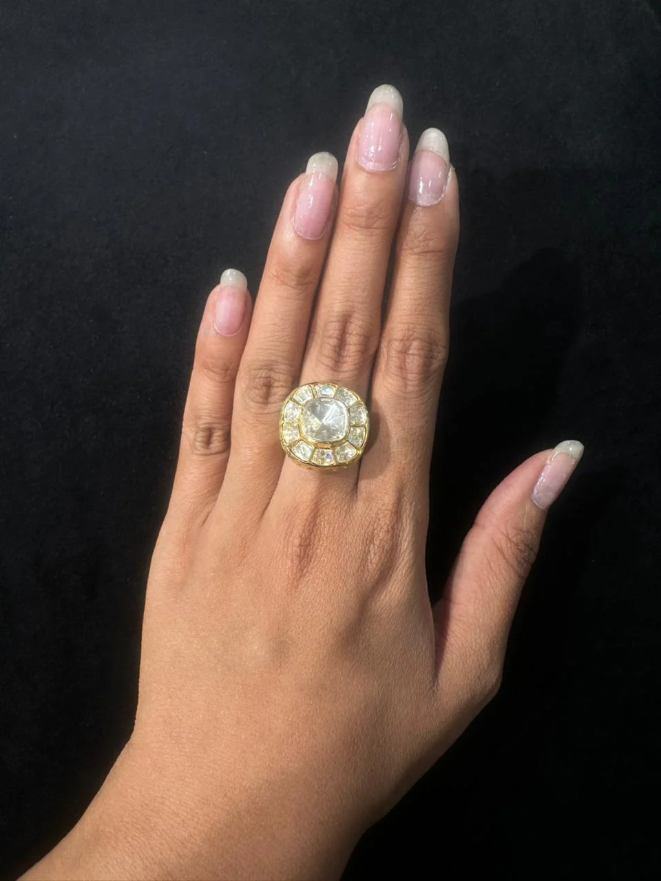 INARA MOISSANITE POLKI RING