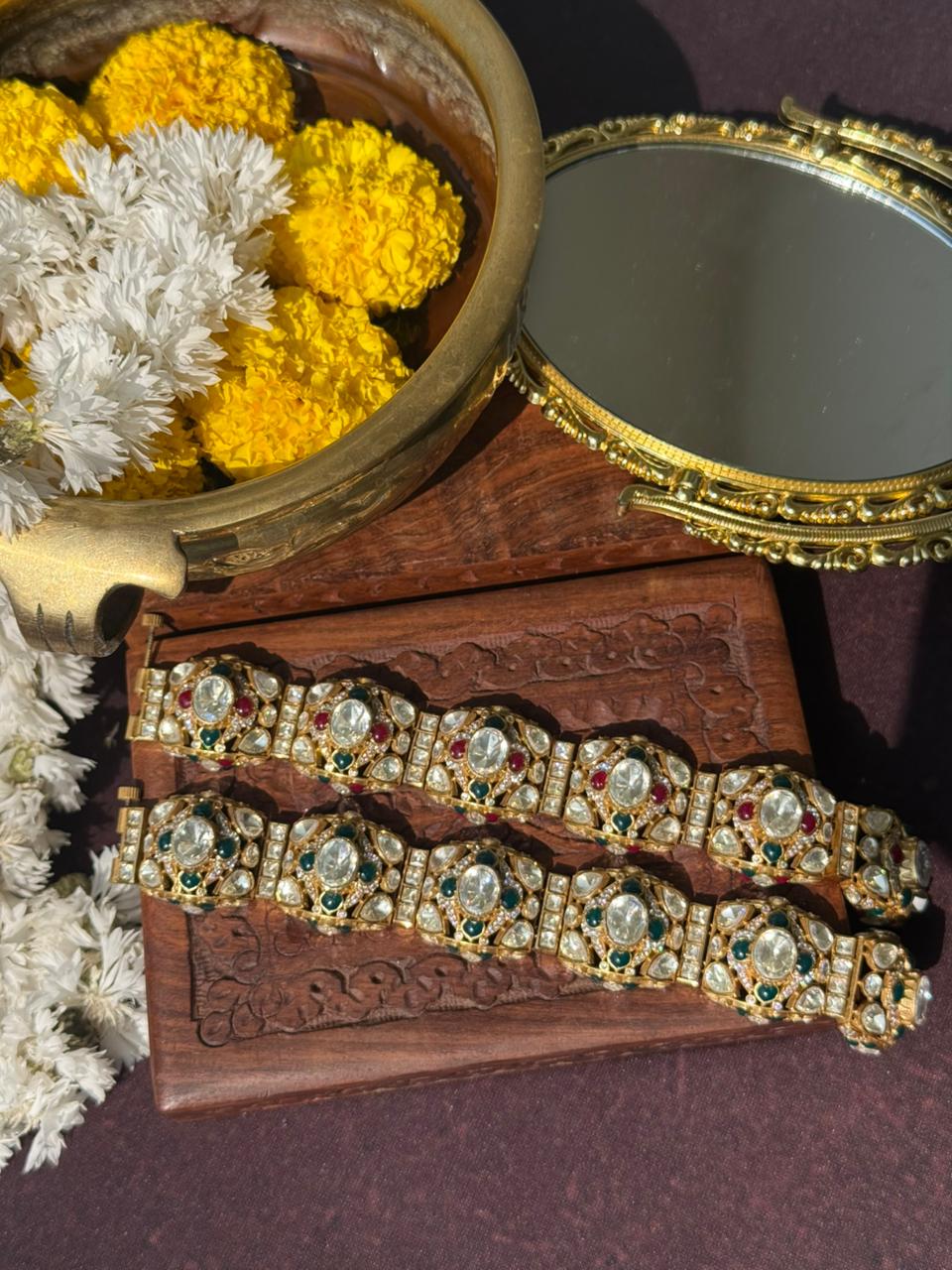 KUISHA REAL MOISSANITE POLKI BRACELET