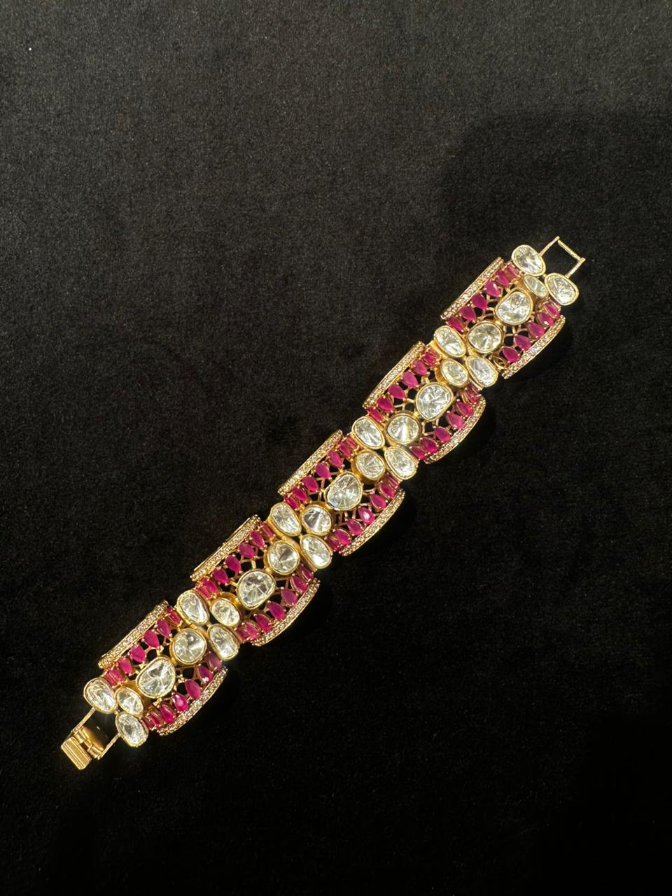 LAVIYA MOISSANITE POLKI BRACELET - Image 3