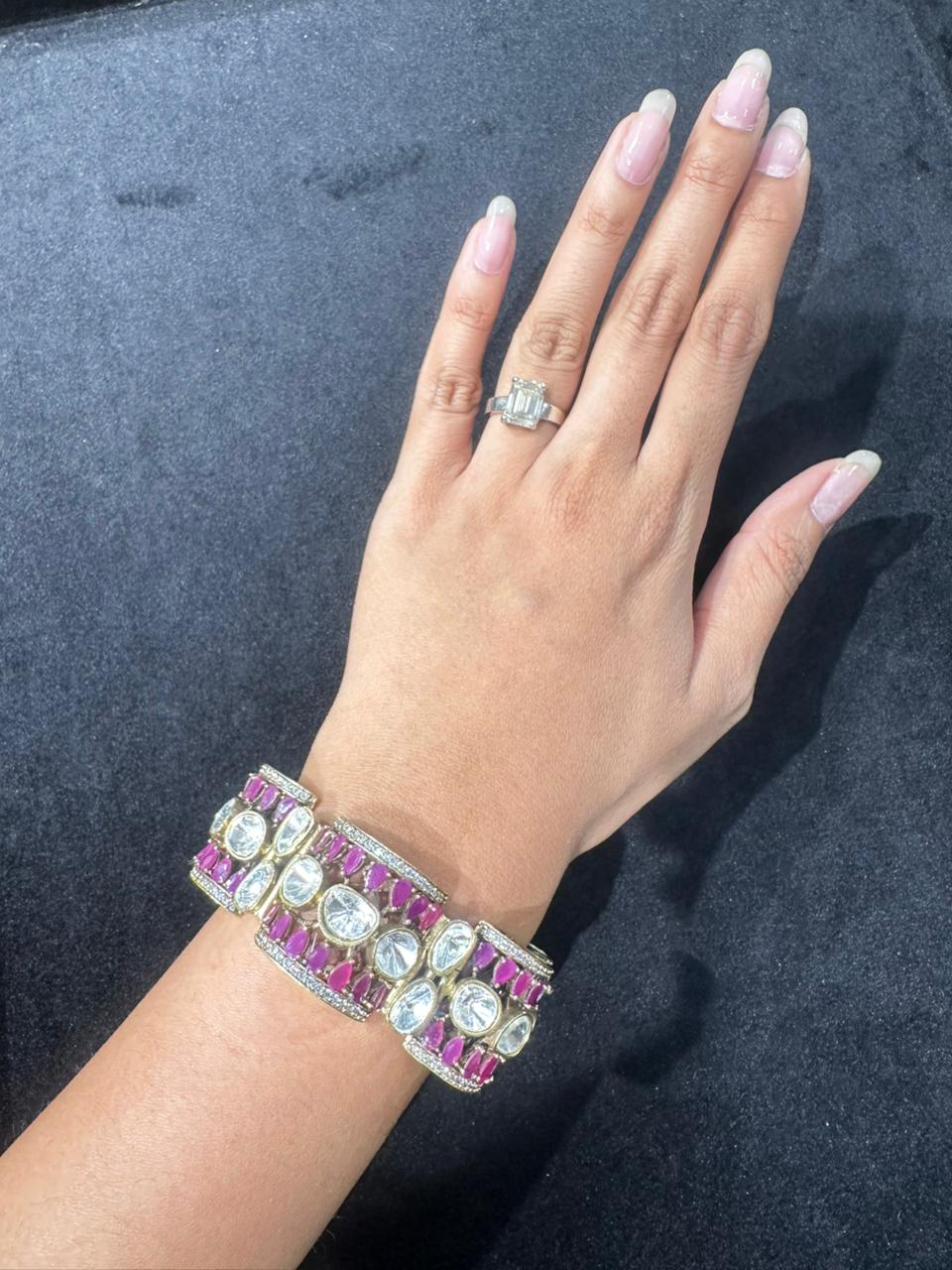 LAVIYA MOISSANITE POLKI BRACELET - Image 6