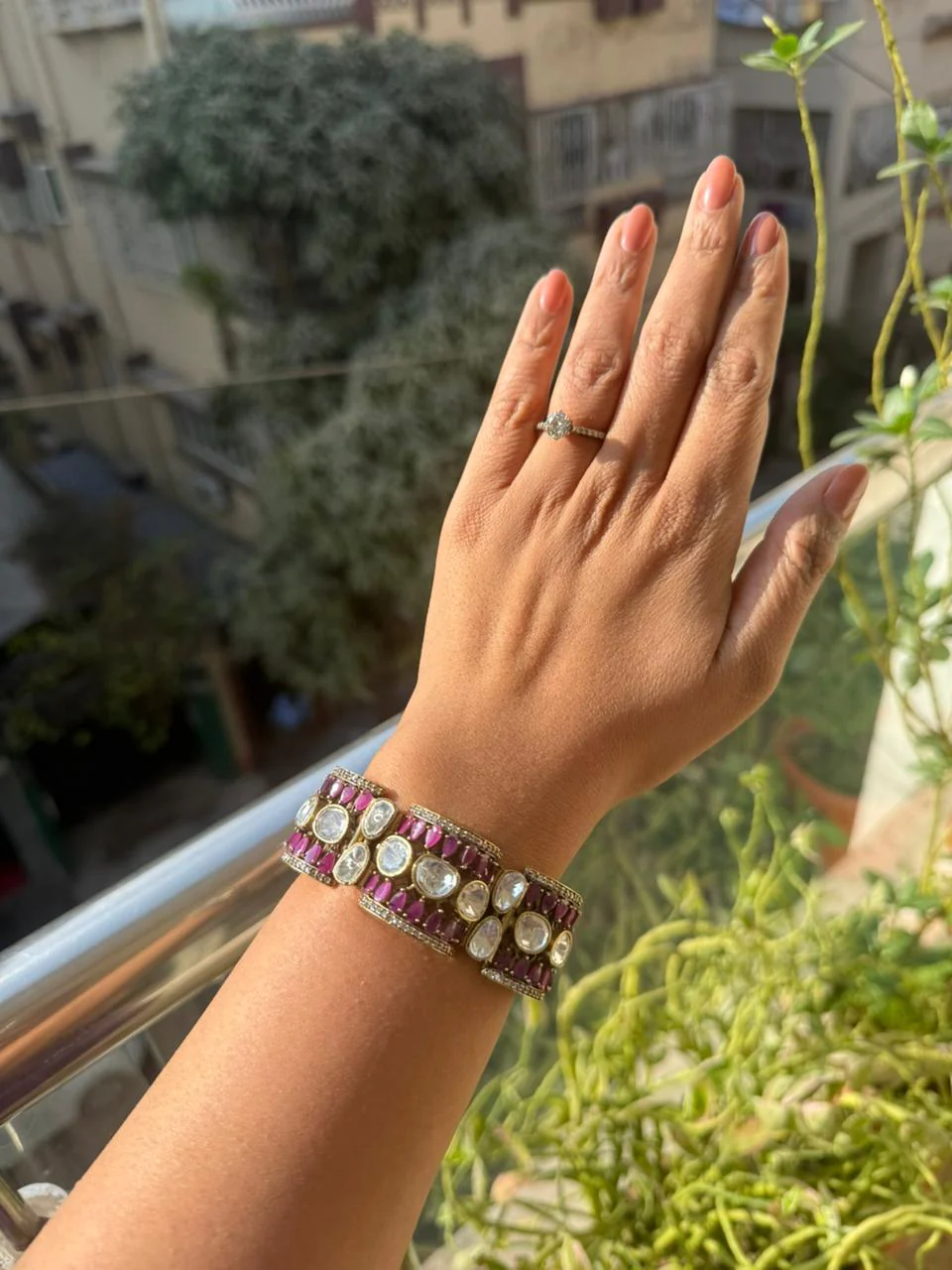 LAVIYA MOISSANITE POLKI BRACELET - Image 7