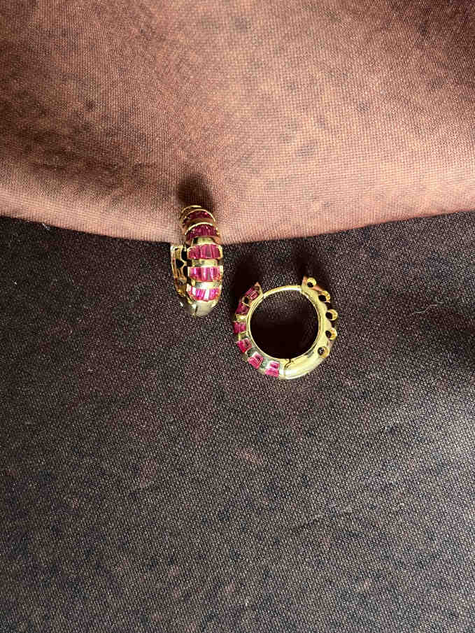 METELDA PINK 92.5 SILVER HOOPS