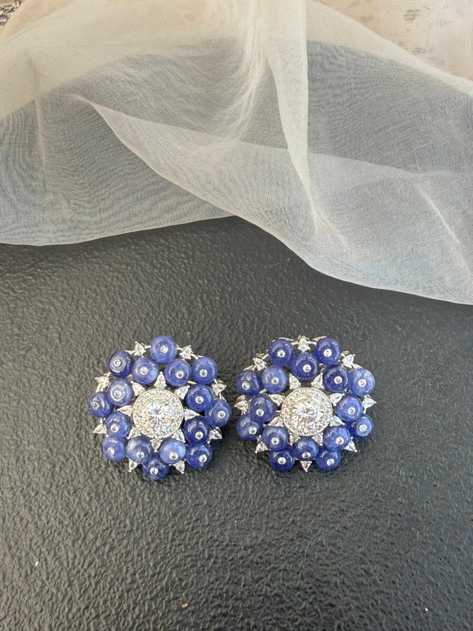 MORGAN RUBY FLOWER STUD - Image 4