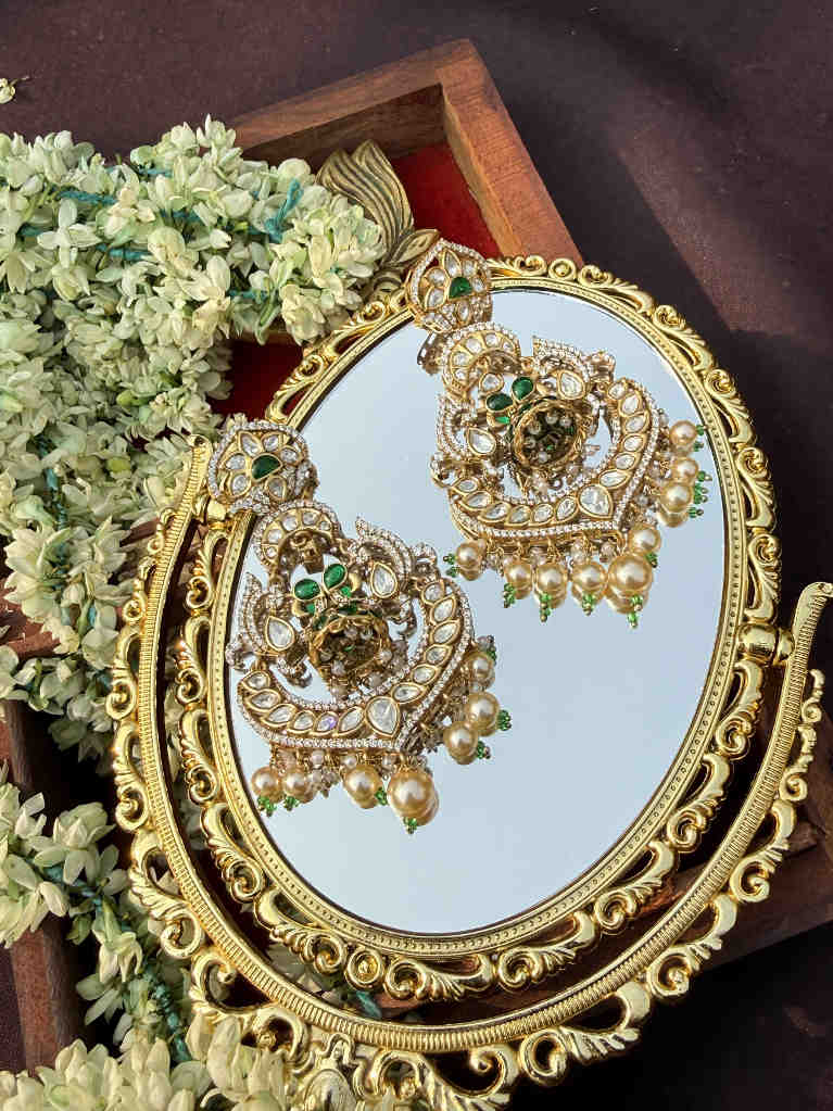NAINA MOISSANITE POLKI CHAANDBALI