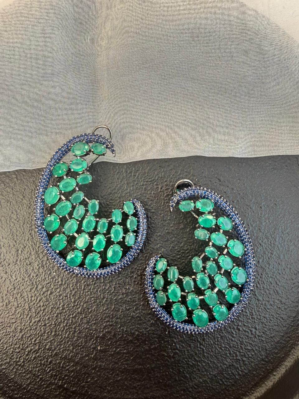 OLIVE STATEMENT SEMIPRECIOUS EARRINGS - Image 6