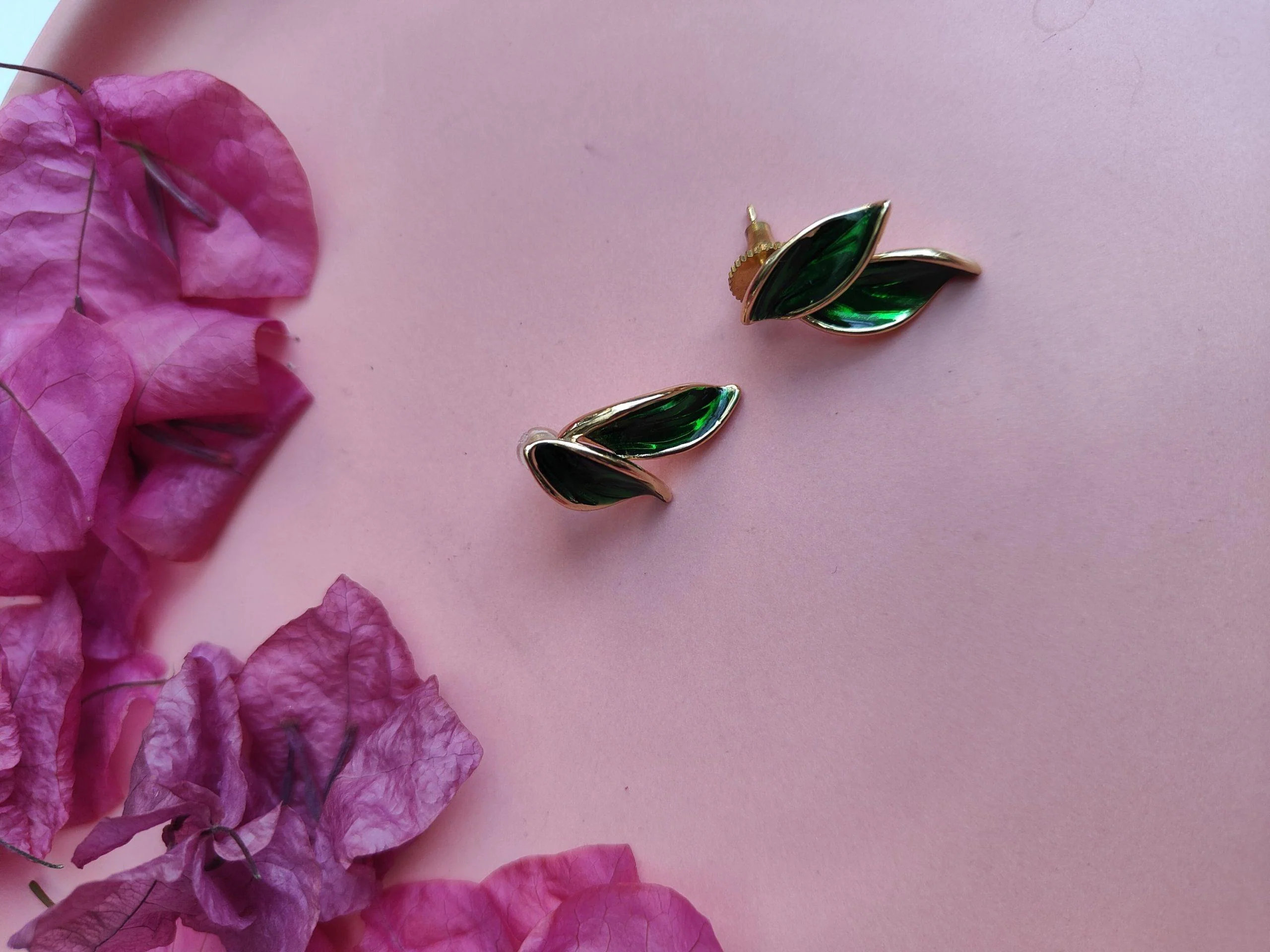 Resin Leaf Earings