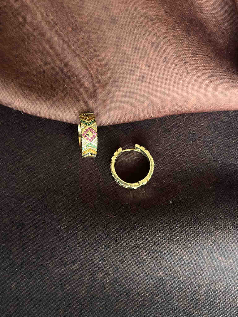 SELESTA COLORFUL 92.5 SILVER HOOPS