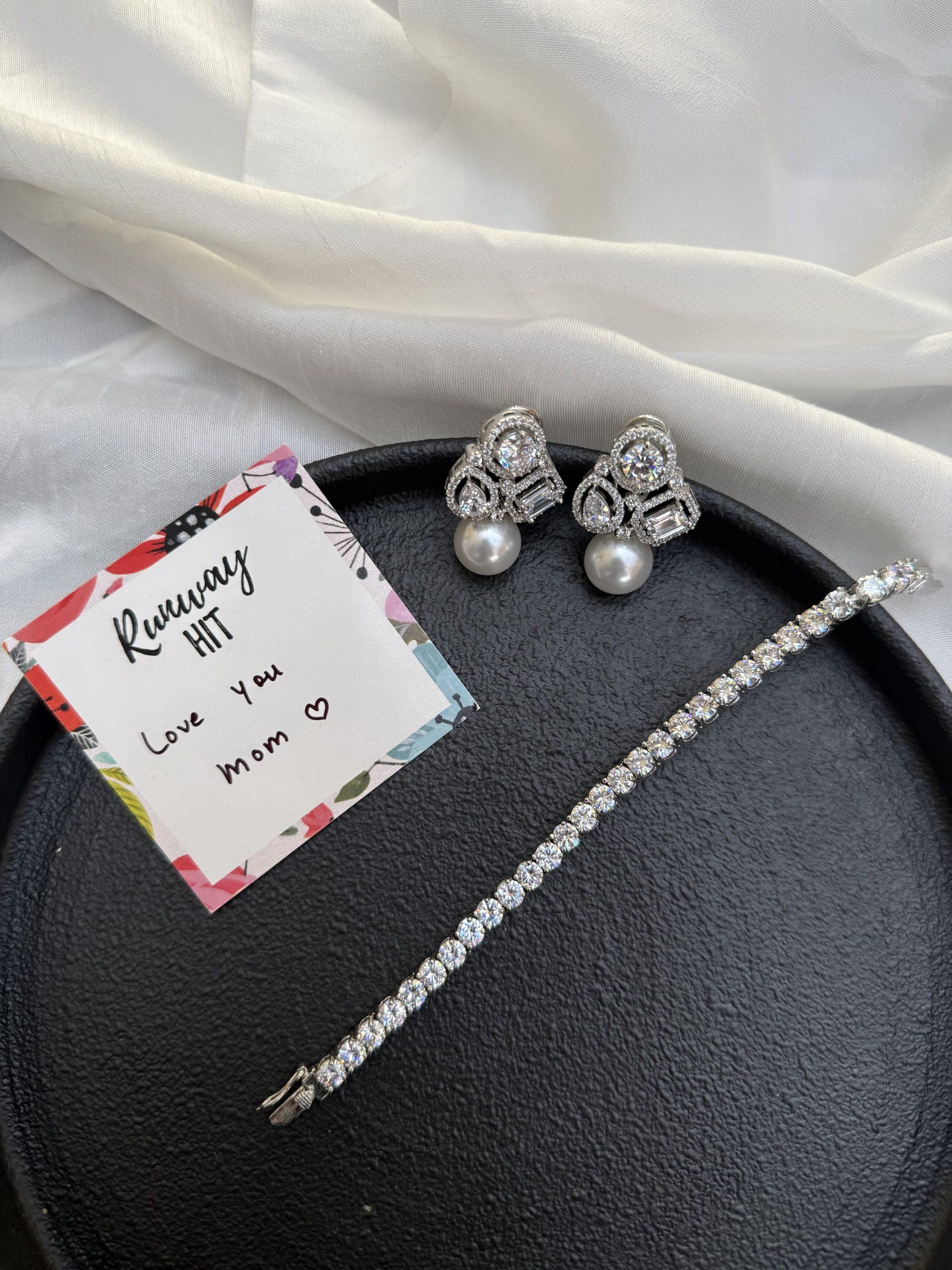 Tennis Bracelet + Earings
