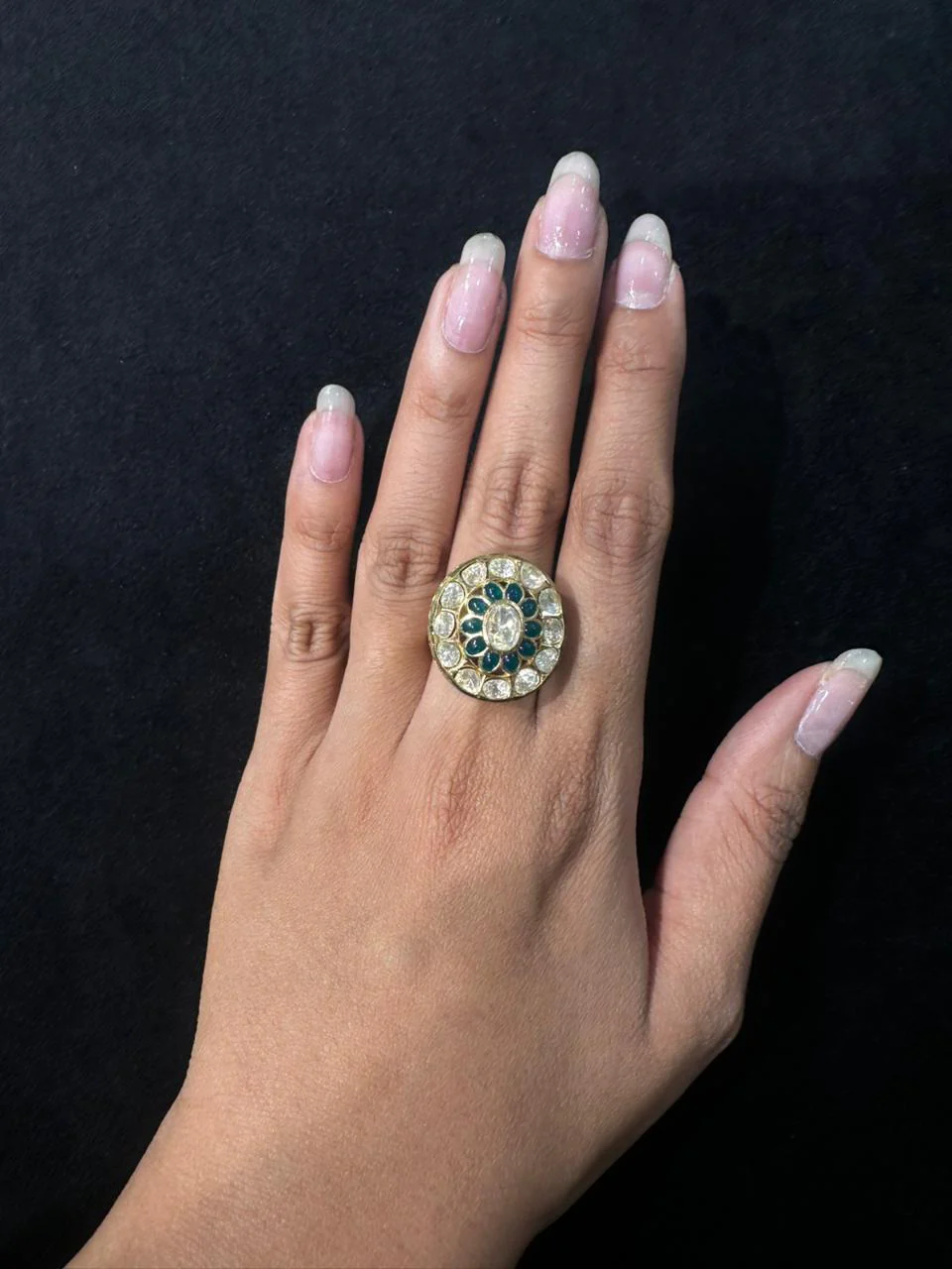 URVASHI MOISSANITE POLKI RING